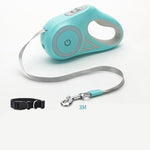 Dog Leash Retractable Leash And Dog Collar Spotlight Automatic Pet Dog Cat Traction